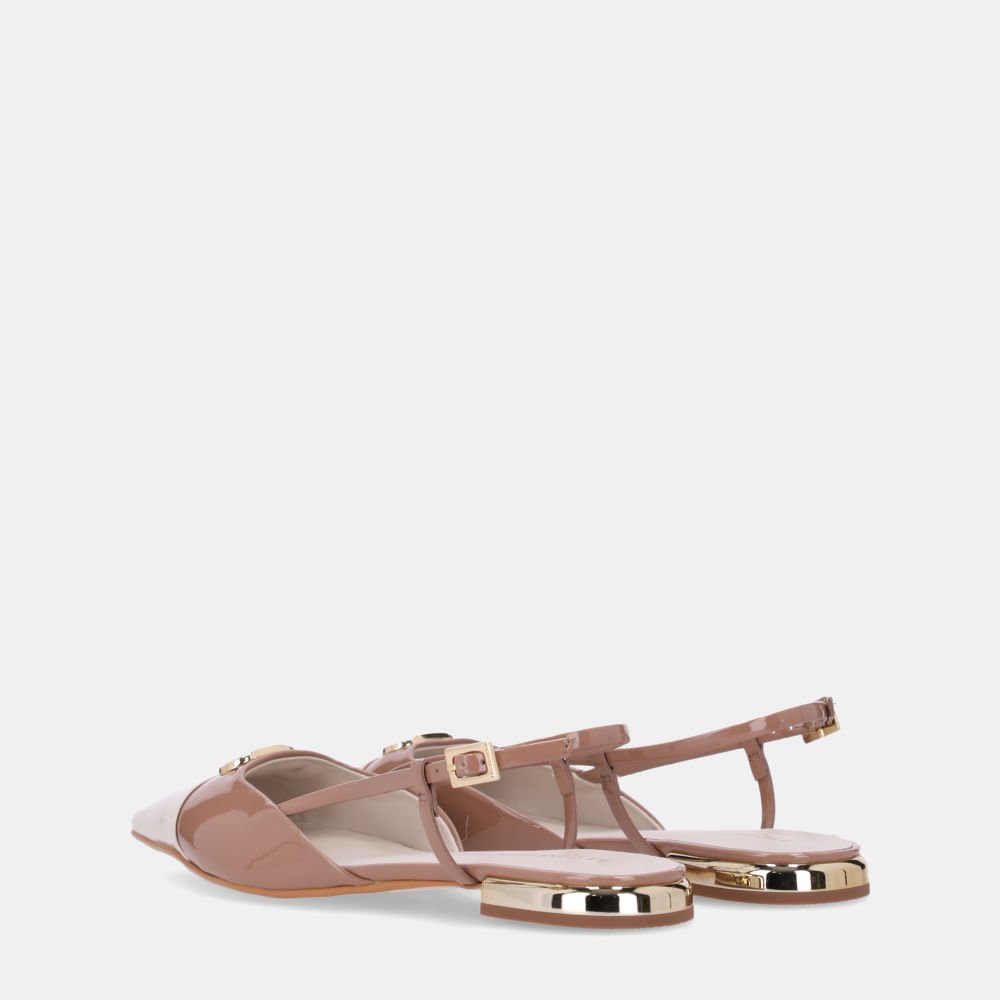 Slingback Verniz Pu Panna/ Verniz Pu Mousse - 80240025 Mousse 3
