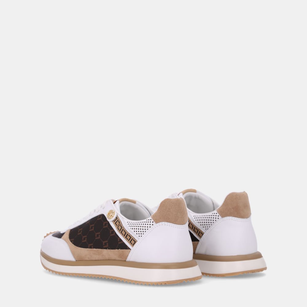 Tênis Saara Bianco/monograma Ll Mocca - 80810003 Mocca 4
