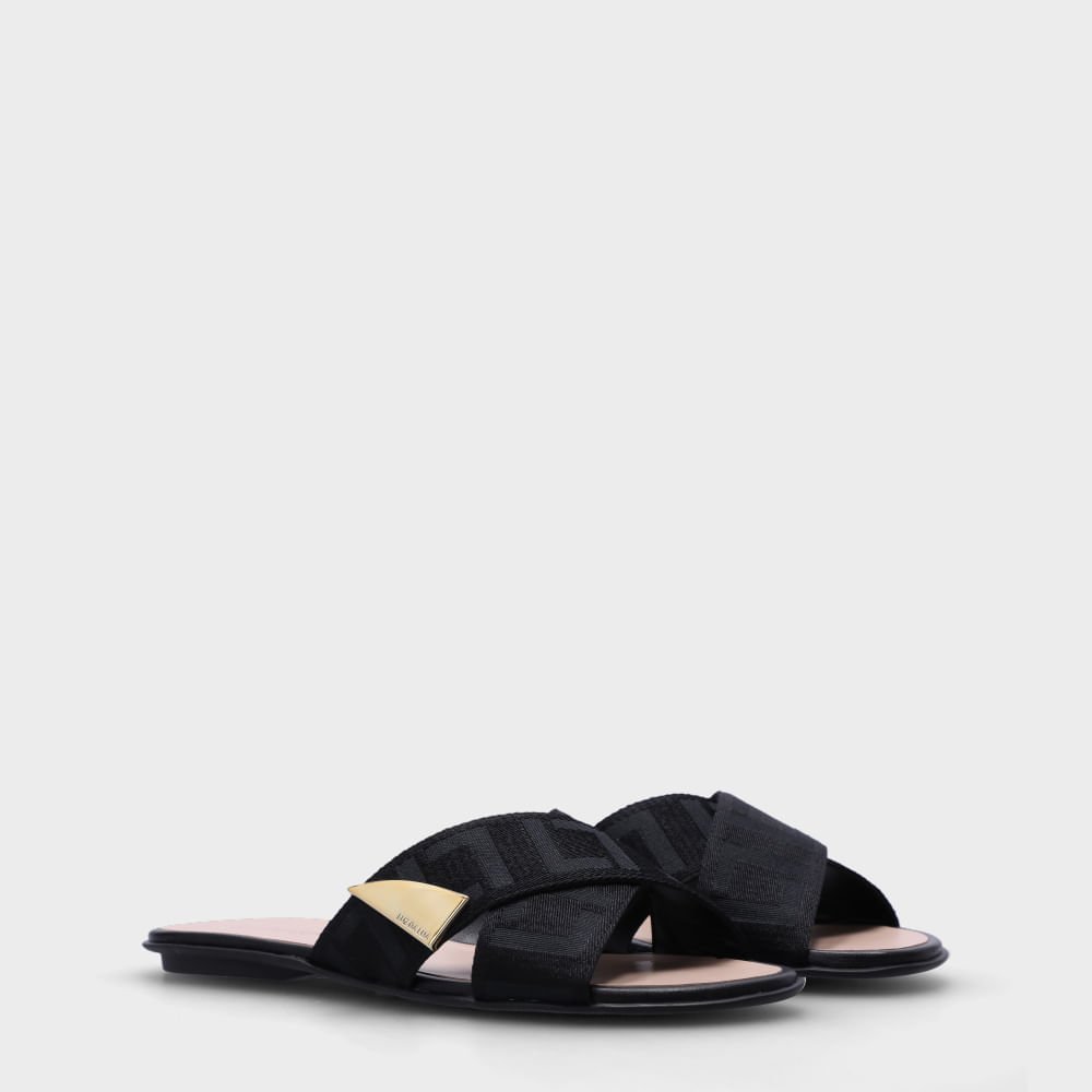 Chinelo Gorgorão Preto/preto - 52211110 Preto 2