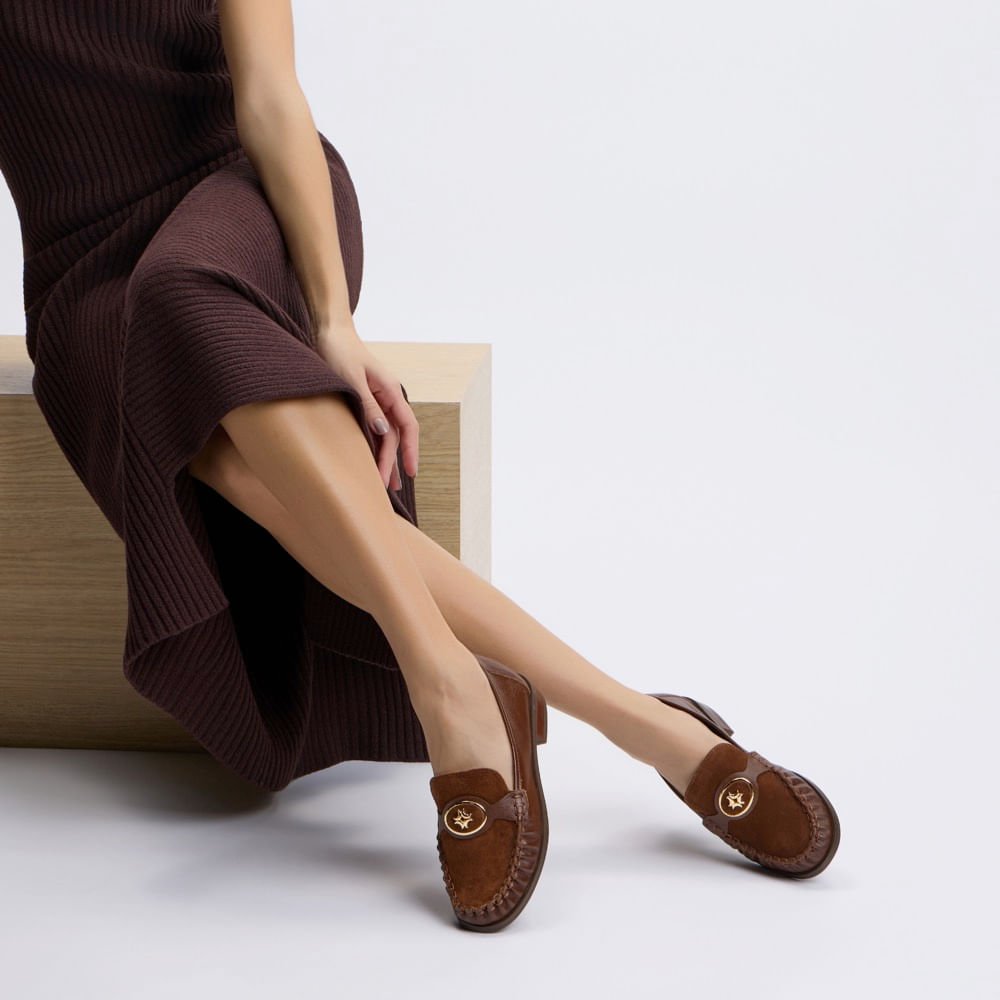 Mocassim Atacama Trufa Com Camurça Trufa - 60560022 Trufa 2