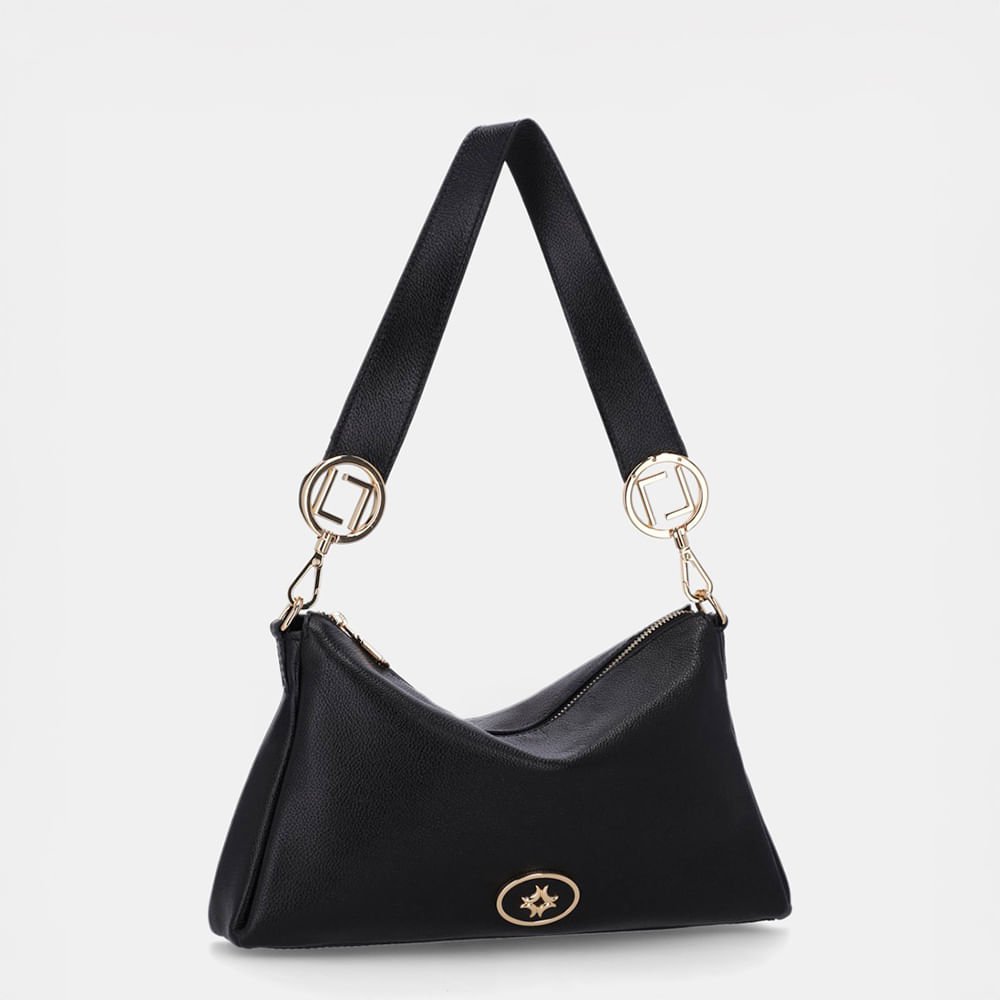 Bolsa Baguete Pequena New Ridge Preto - 2000778 Preto 3