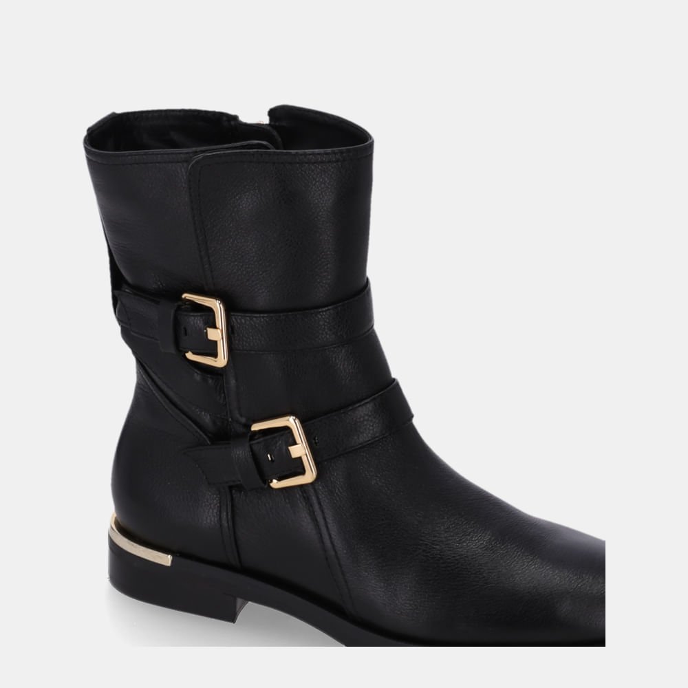 Bota Cano Curto Saara Preto - 80450016 Preto 4