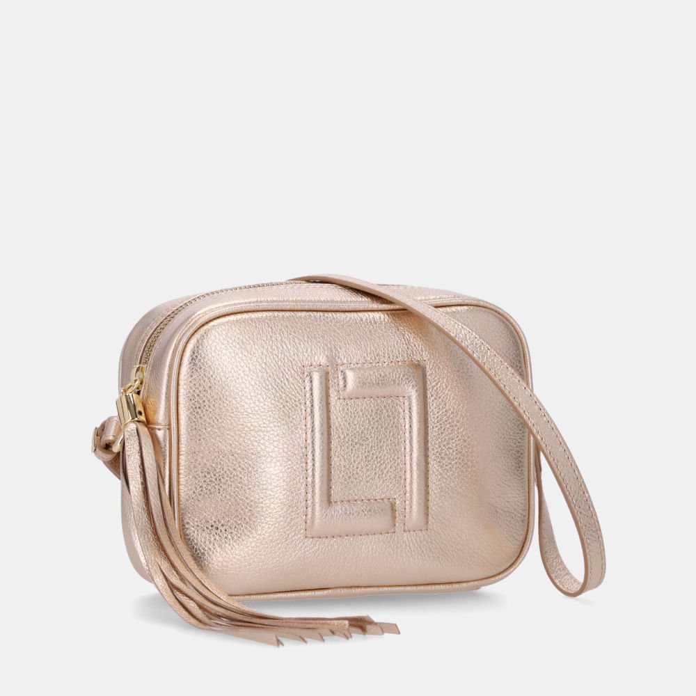 Bolsa Ellie Tiracolo Pequena Toscana Ouro - 10004962 Ouro 3