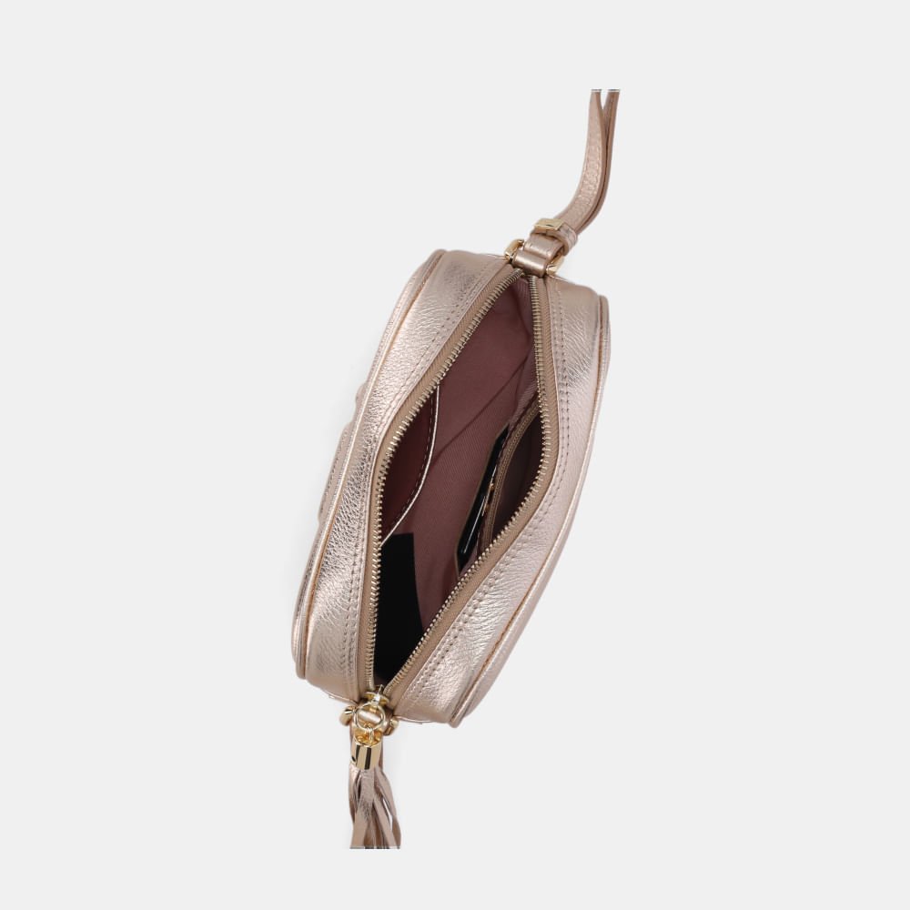 Bolsa Ellie Tiracolo Pequena Toscana Ouro - 10004962 Ouro 4