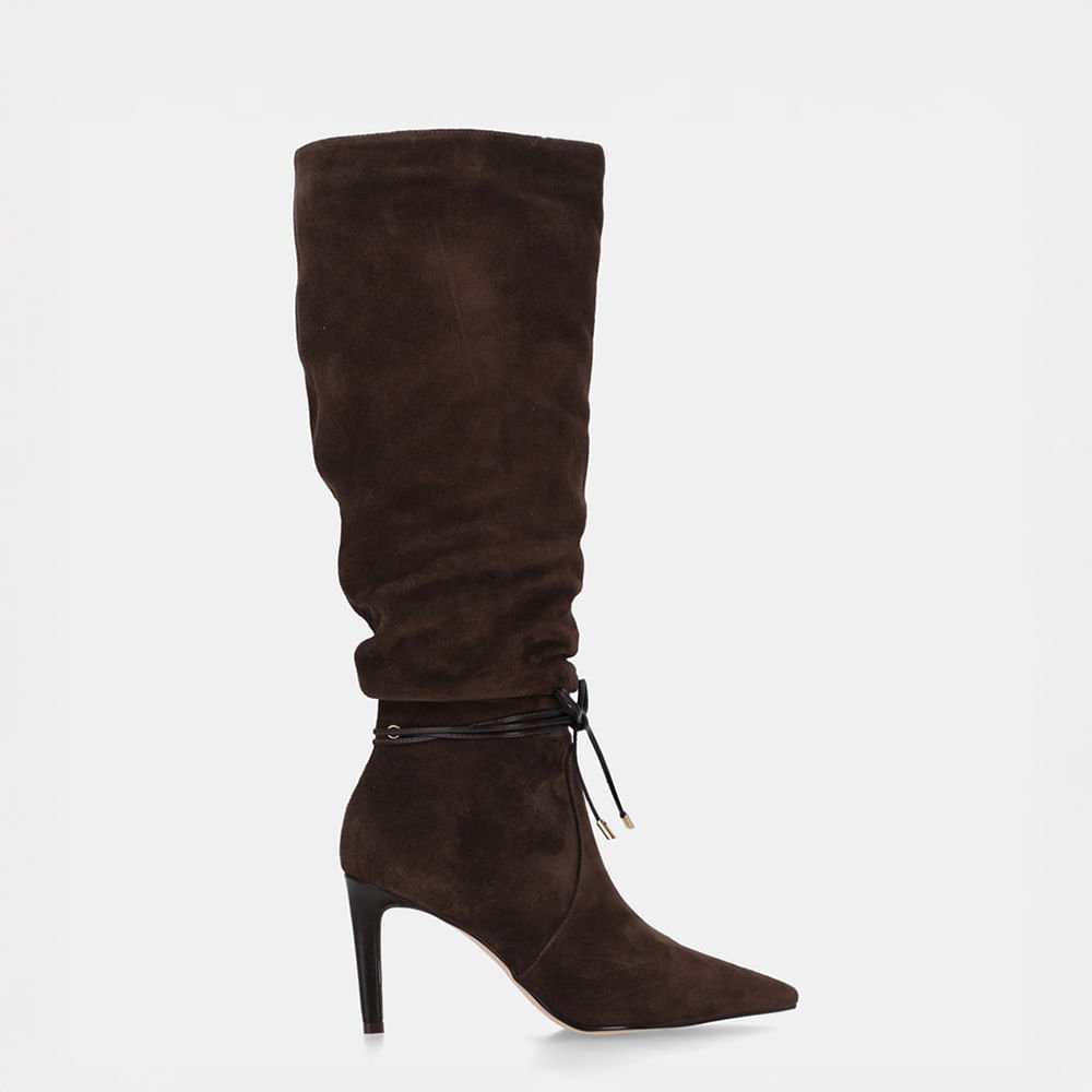 Bota Cano Longo Camurça Cacau - 80480038