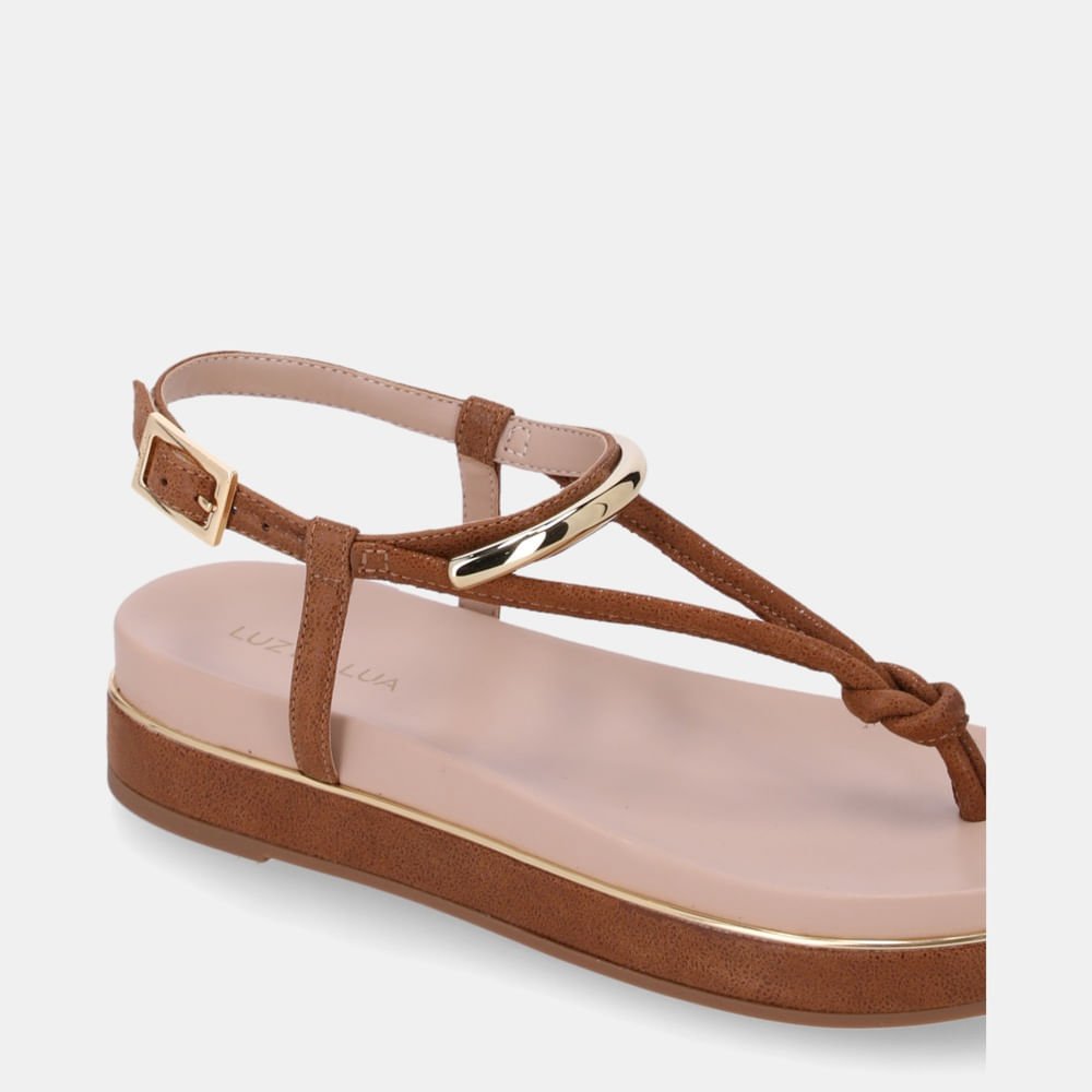 Sandália Flatform Arenito Canela - 58890400 Canela 4