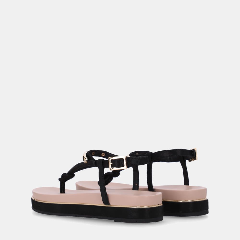 Sandália Flatform Puntini Preto - 58890400 Preto 3