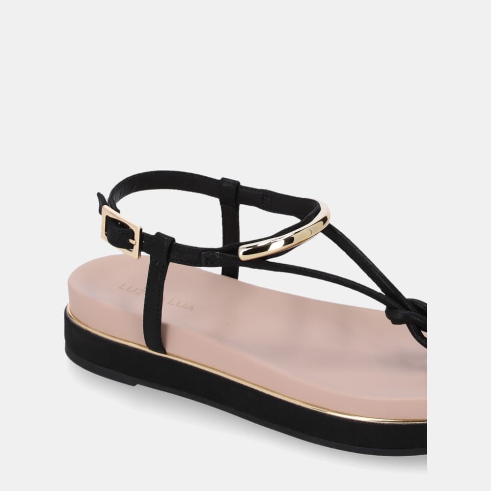 Sandália Flatform Puntini Preto - 58890400 Preto 4
