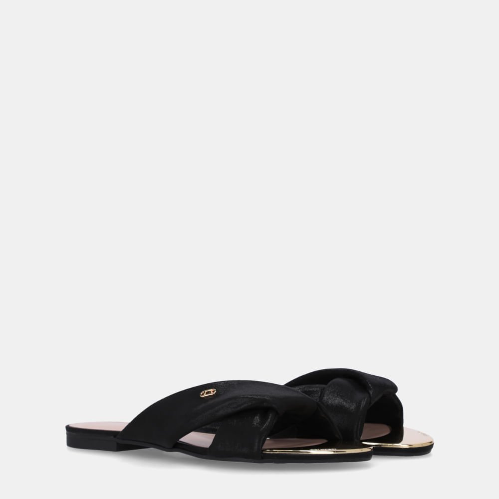 Chinelo Couro Puntini Preto - 53120036 Preto 2