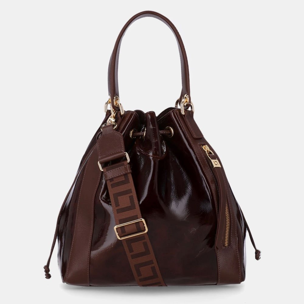 Bolsa Kiara Bucket Grande Murano Trufa - 10006643