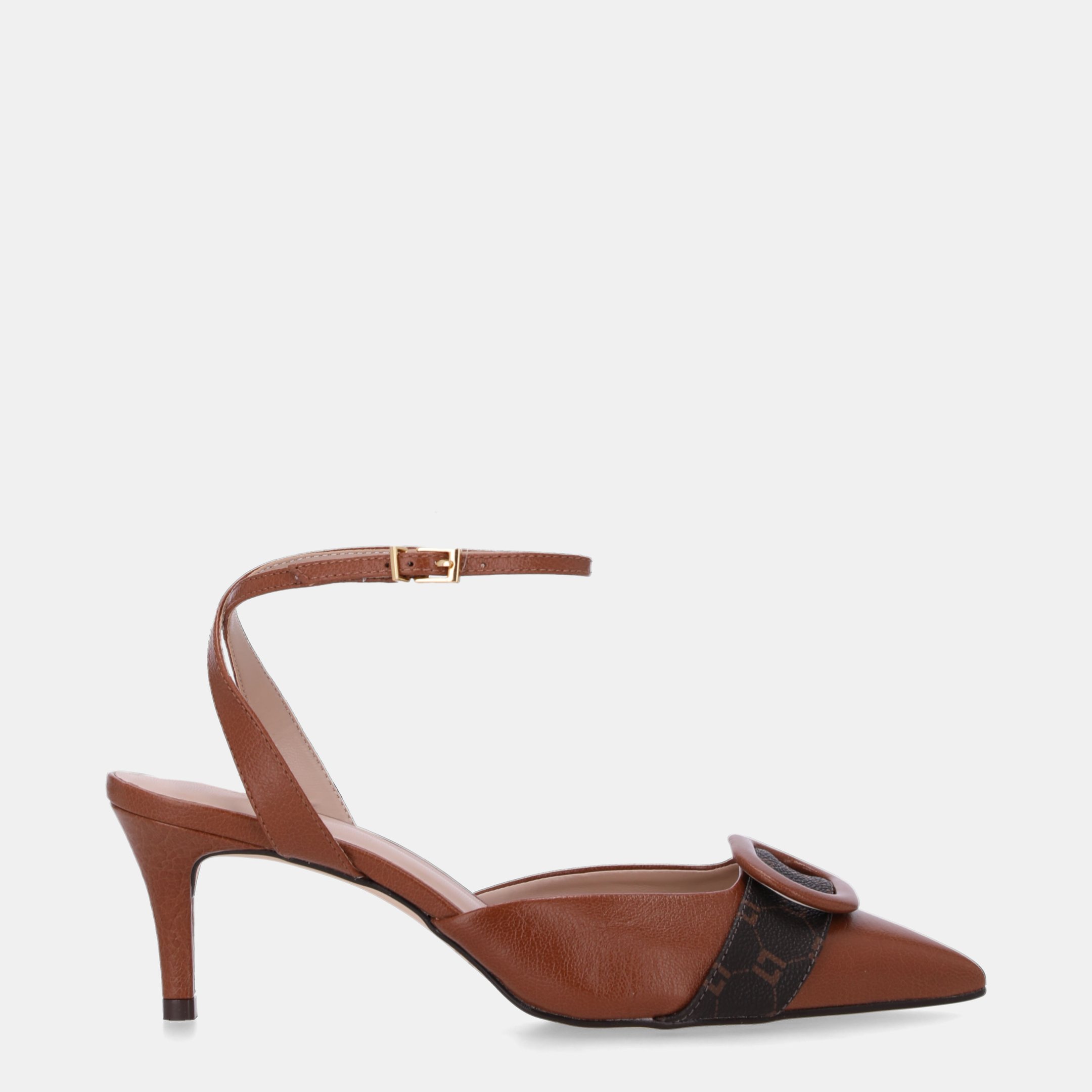 Slingback Monograma Mocca Com Atacama Ambar - 80830011