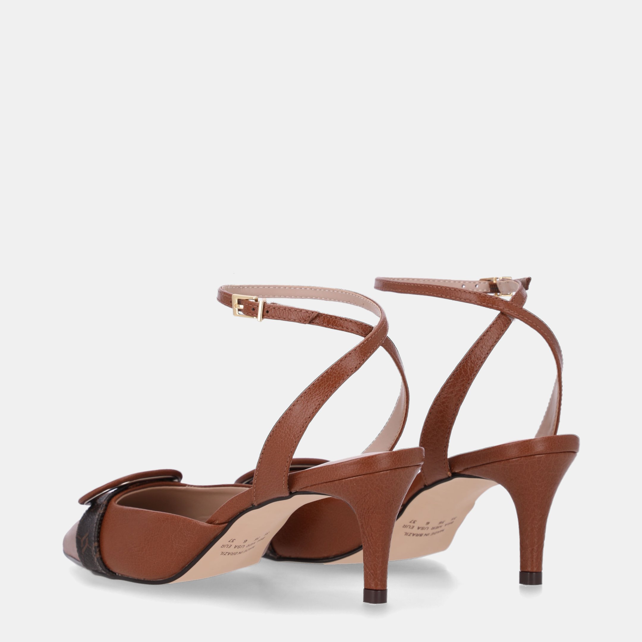 Slingback Monograma Mocca Com Atacama Ambar - 80830011 Mocca 3