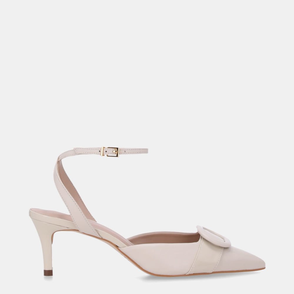 Slingback Verona Panna Com Saara Panna - 80830011
