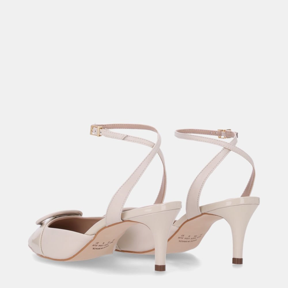 Slingback Verona Panna Com Saara Panna - 80830011 Panna 4