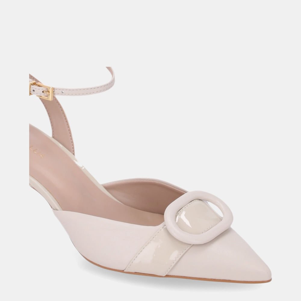 Slingback Verona Panna Com Saara Panna - 80830011 Panna 5
