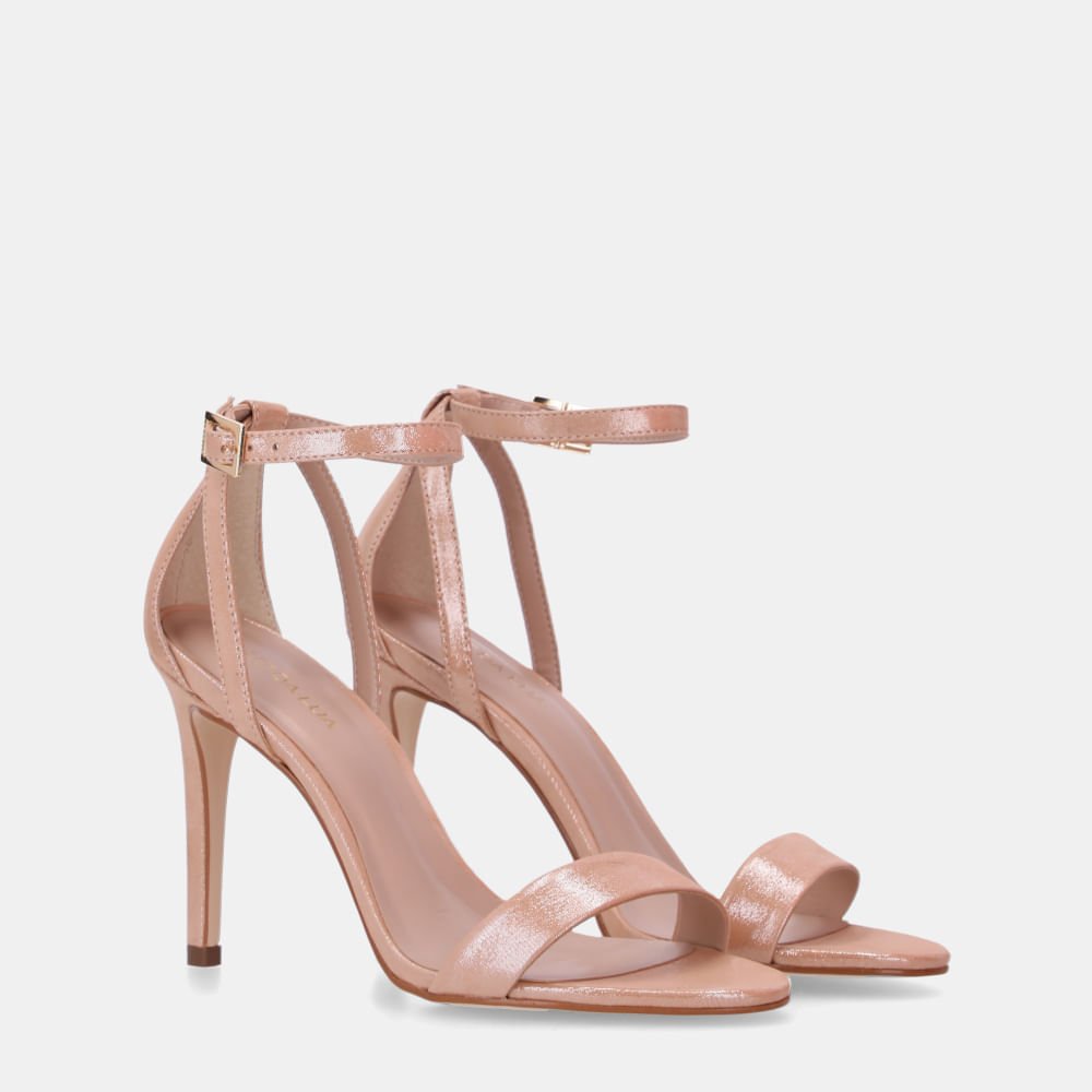 Sandália Salto Puntini Bege - 55822800 Bege 2