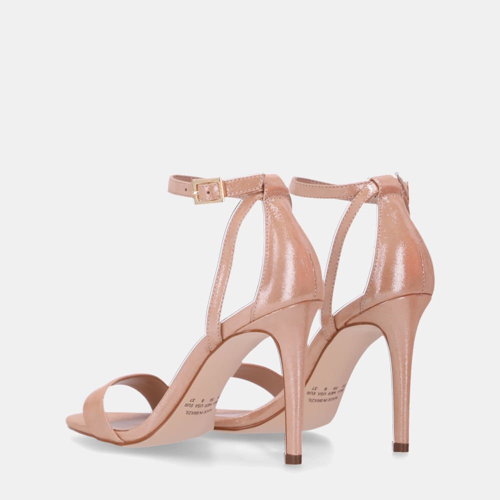 Sandália Salto Puntini Bege - 55822800 Bege 3