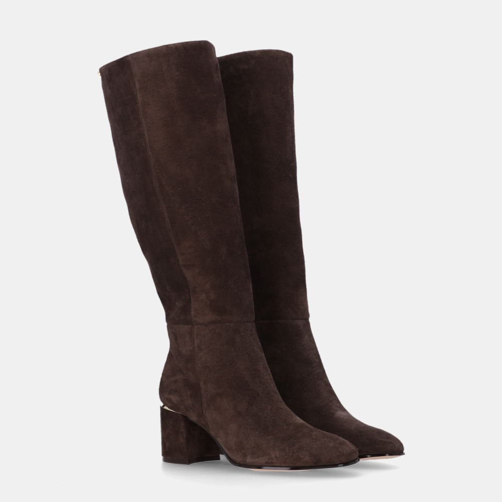 Bota Cano Longo Camurça Cacau - 80740003 Cacau 3