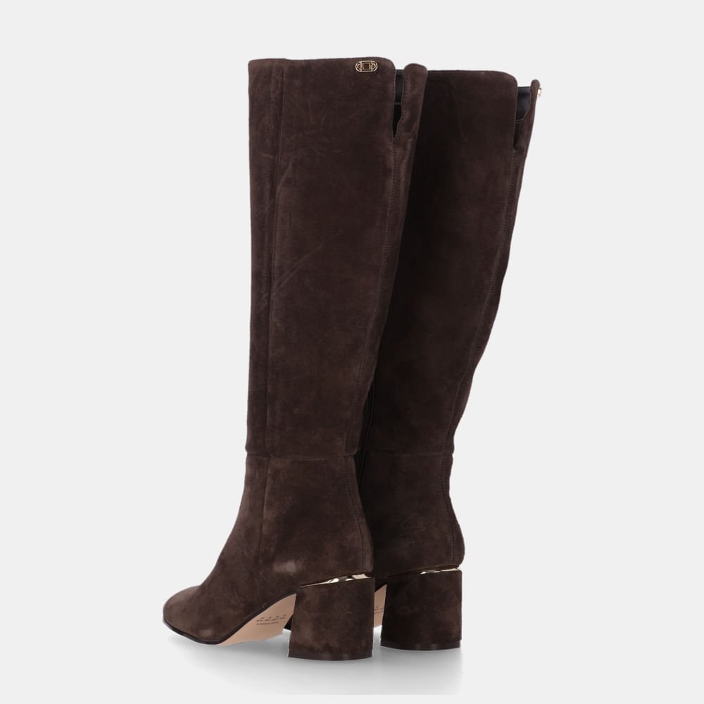 Bota Cano Longo Camurça Cacau - 80740003 Cacau 4