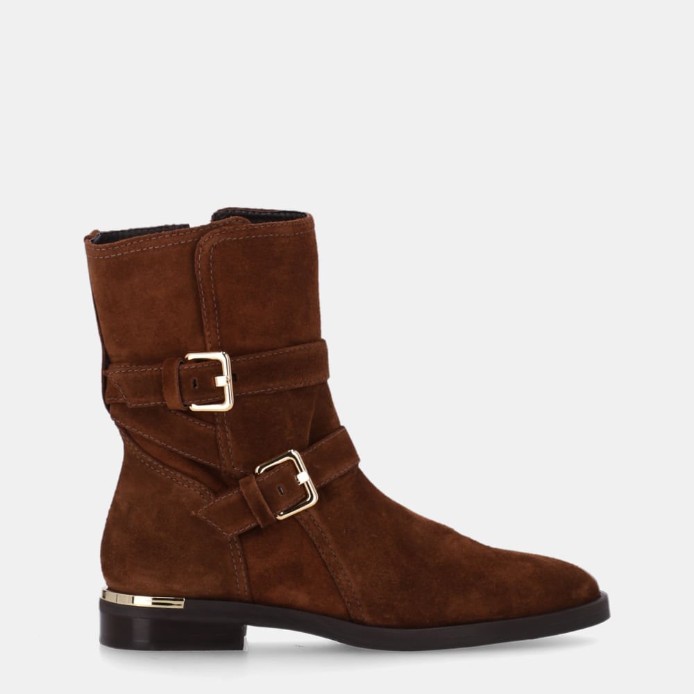 Bota Cano Curto Camurça Trufa - 80450016