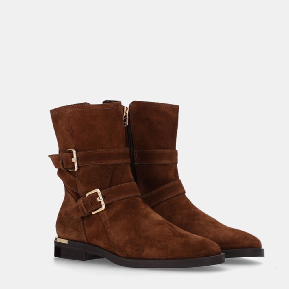Bota Cano Curto Camurça Trufa - 80450016 Trufa 2