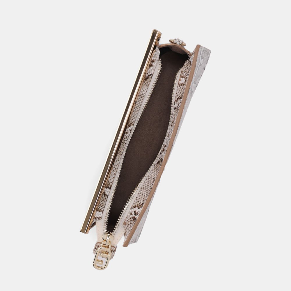 Bolsa Clutch Pequena Snake Panna - 2000478 Panna 4
