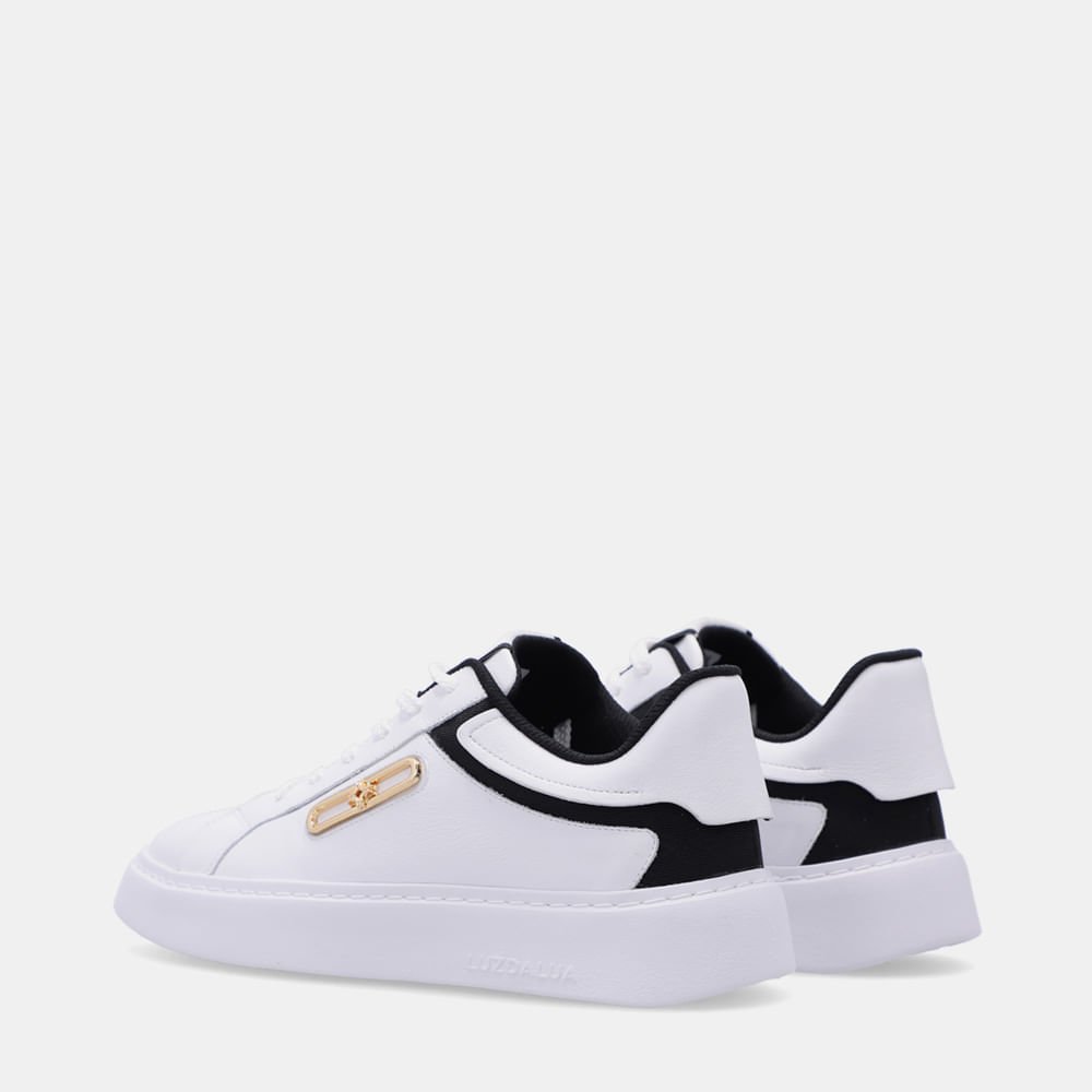 Tênis Tecido Gorgorão Preto - 80620014 Branco/Preto 3