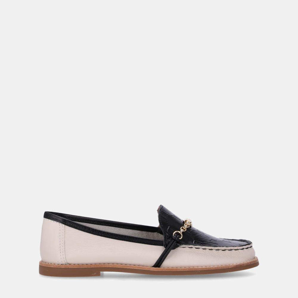 Mocassim New Rdige Panna Com Lux Preto - 60850001
