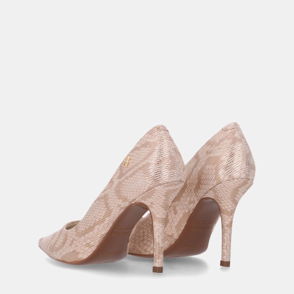 Scarpin Snake Ouro - 52951500 Ouro/Bege 4