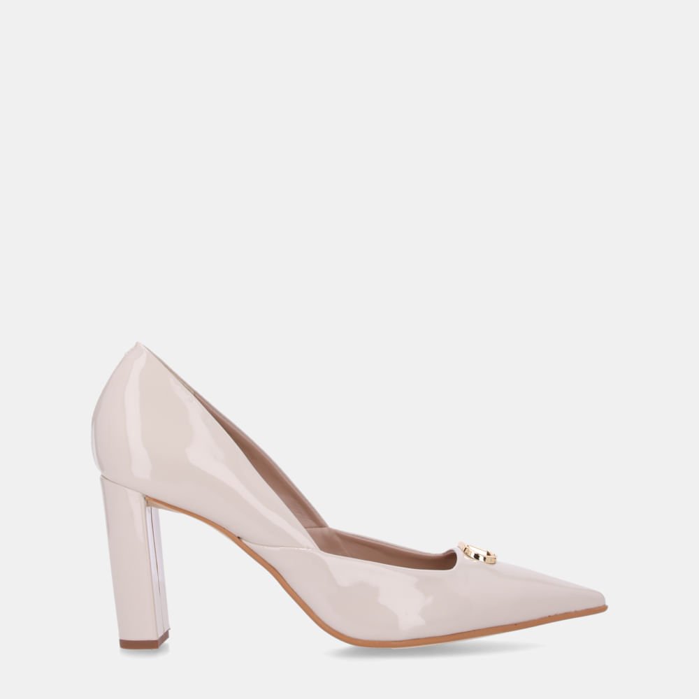 Scarpin Verniz Pu Panna/verniz Pu Panna - 80230035