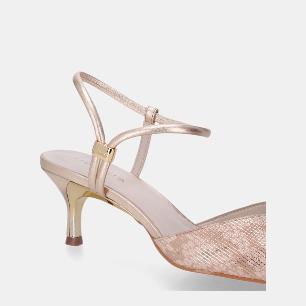 Slingback Snake Ouro - 58060001 Ouro 5
