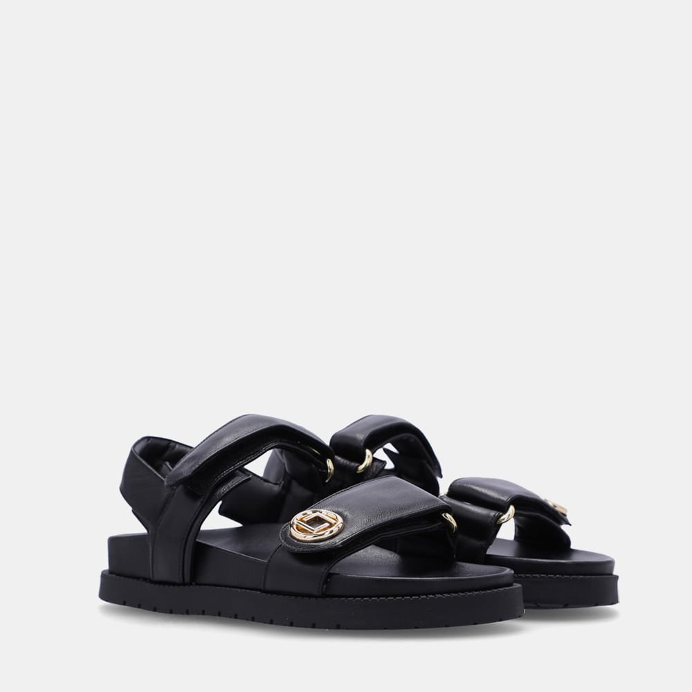 Sandália Flatform Saara Preto - 80650007 Preto 2