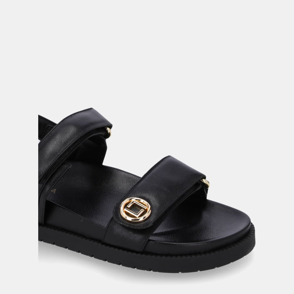 Sandália Flatform Saara Preto - 80650007 Preto 5