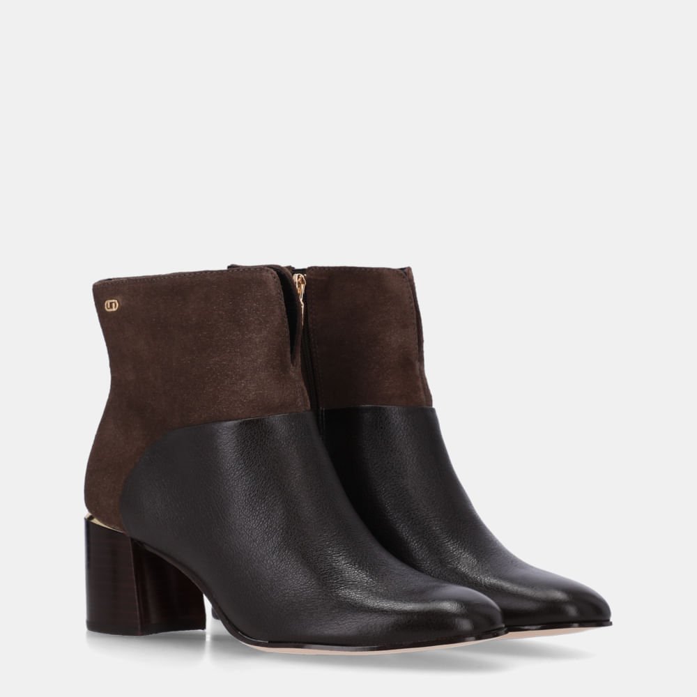 Bota Cano Curto Camurça Cacau - 80740017 Cacau 3