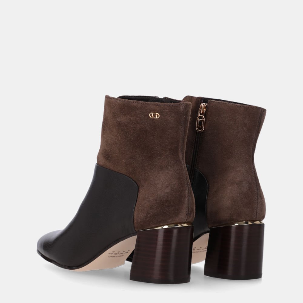 Bota Cano Curto Camurça Cacau - 80740017 Cacau 4
