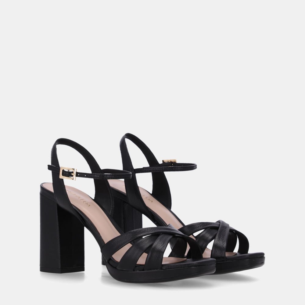 Sandália Salto Saara Preto - 56730002 Preto 3