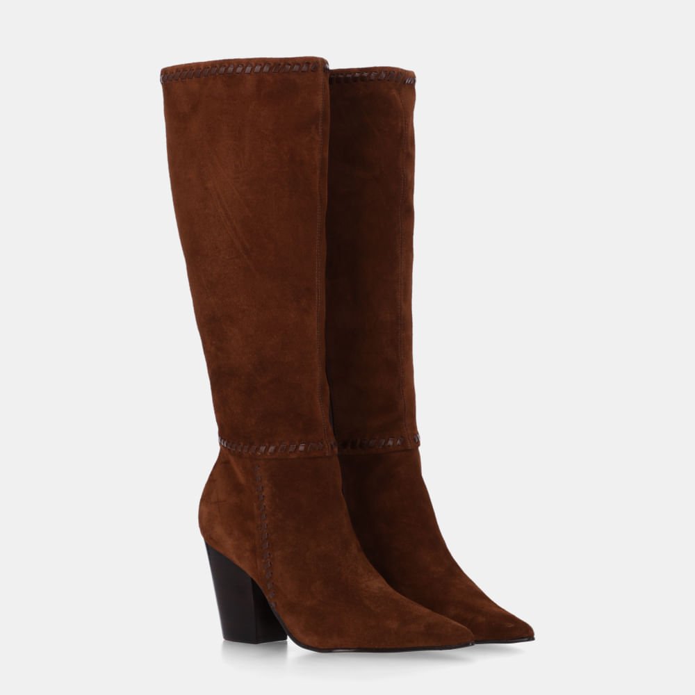 Bota Cano Longo Camurça Trufa - 81050003 Trufa 2