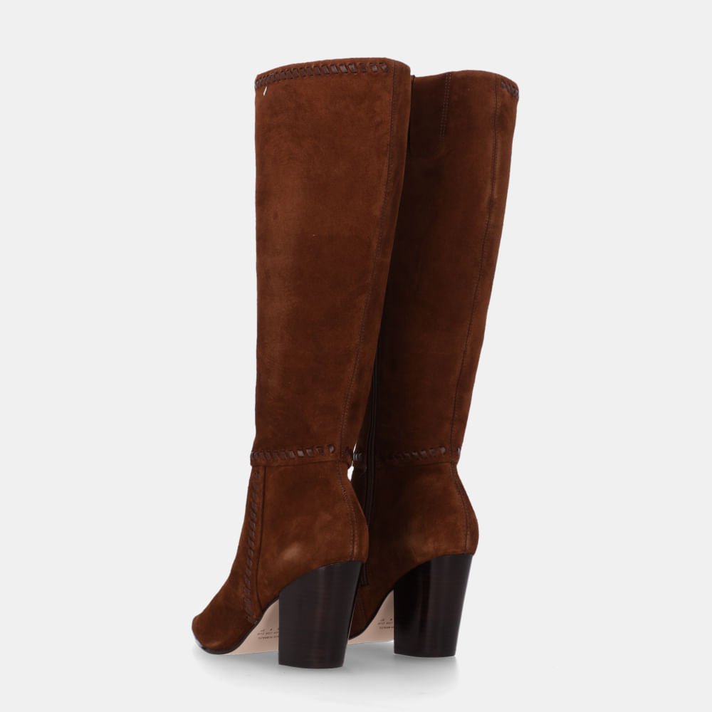 Bota Cano Longo Camurça Trufa - 81050003 Trufa 3