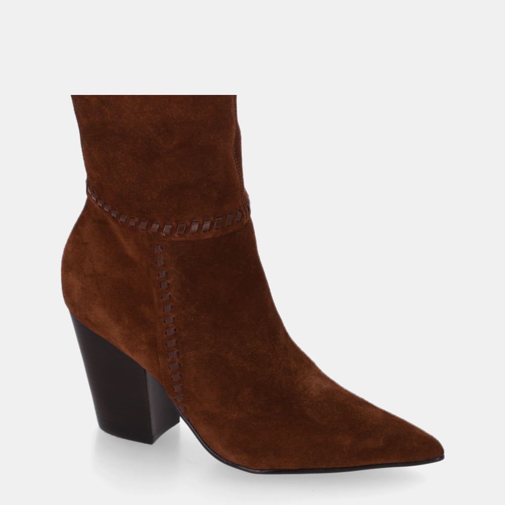 Bota Cano Longo Camurça Trufa - 81050003 Trufa 4