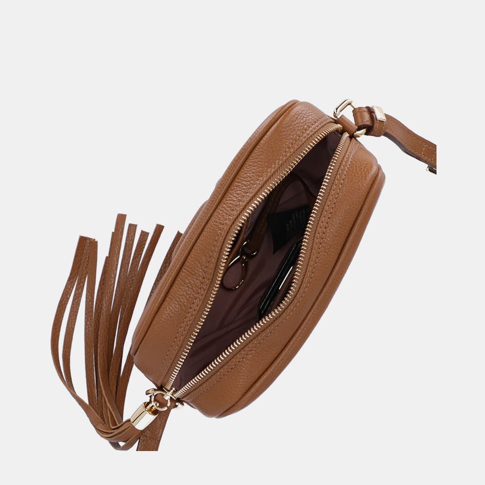 Bolsa Ellie Tiracolo Pequena New Ridge Amêndoa - 10004962 Amendoa 5