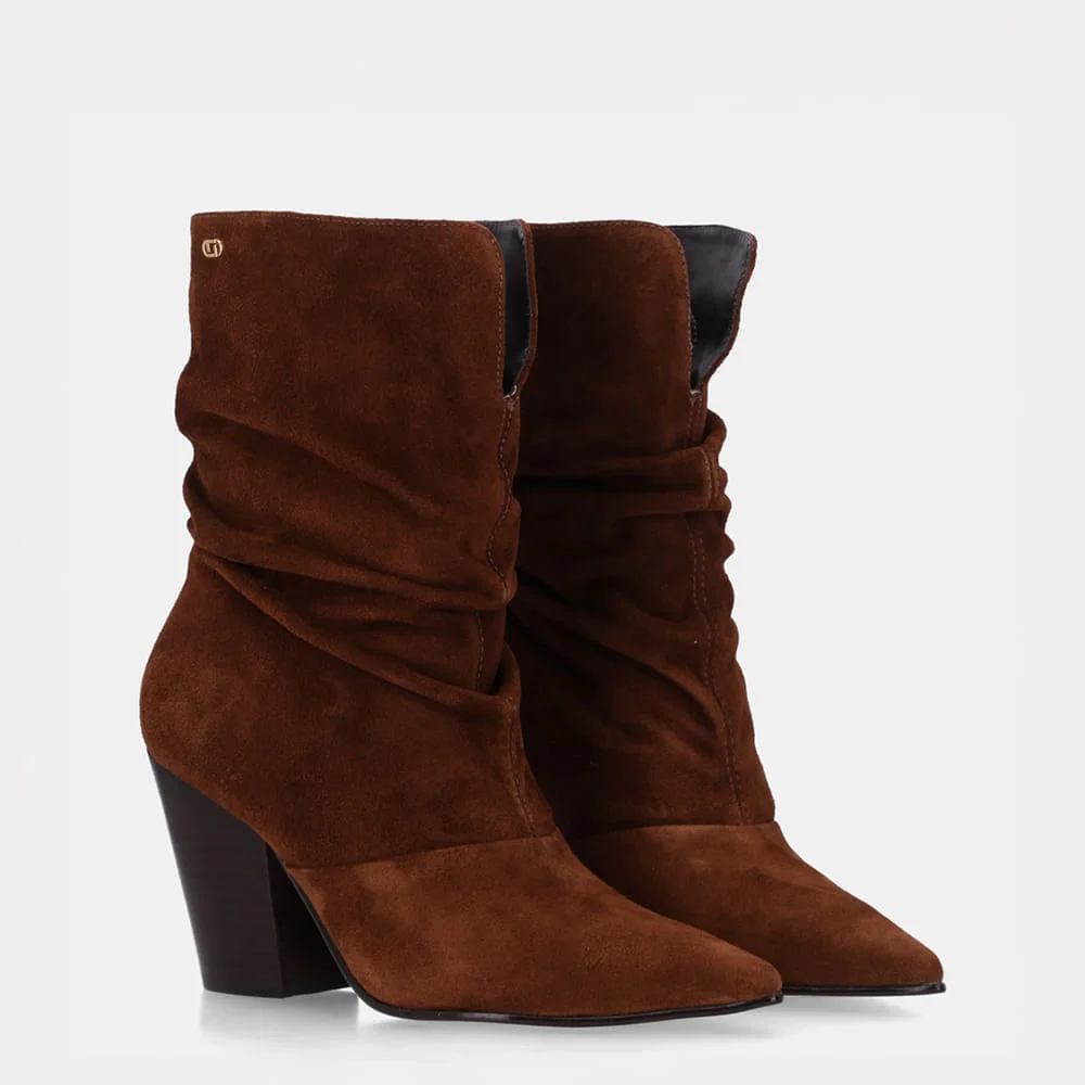 Bota Cano Médio Camurça Trufa - 81050004 Trufa 3