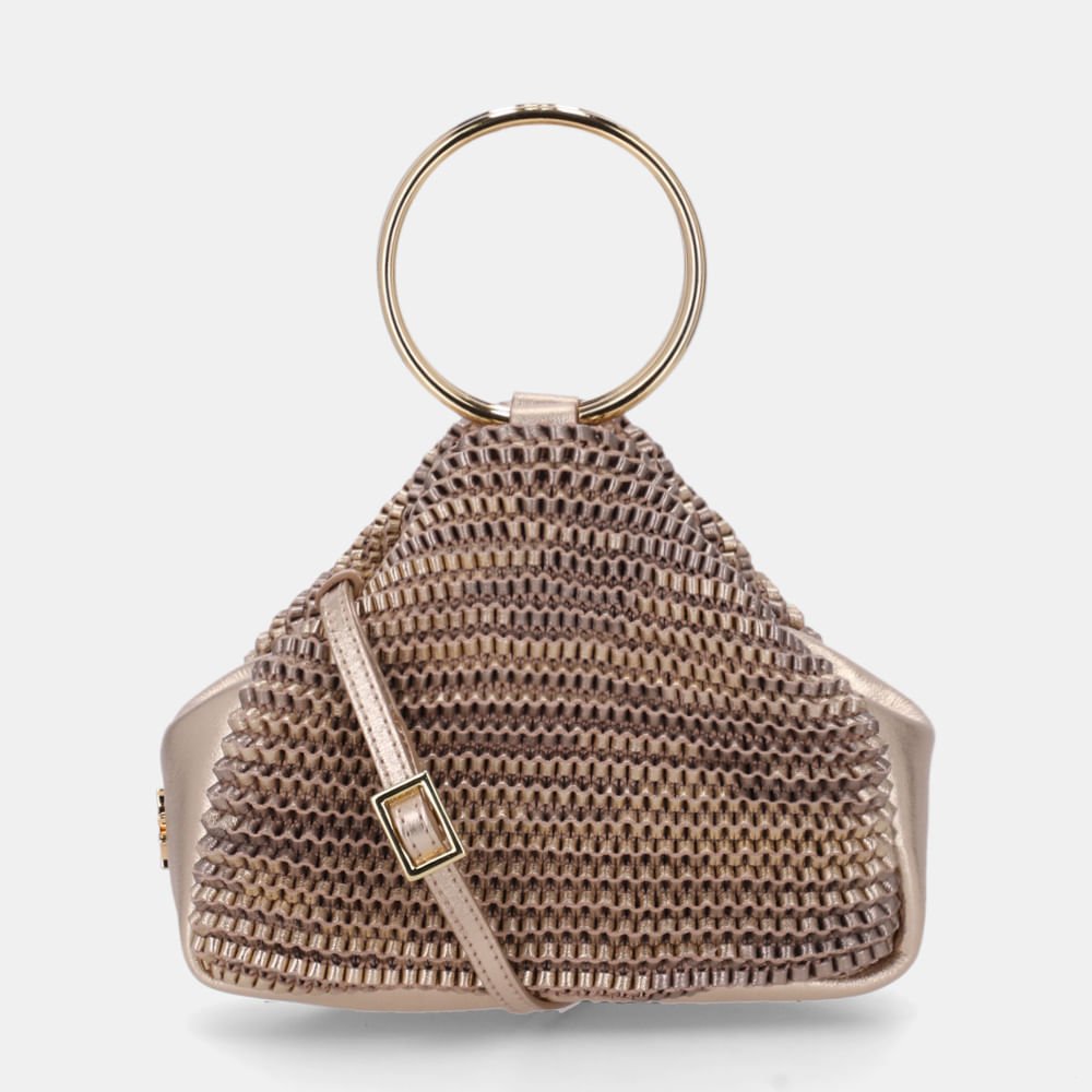 Bolsa Clutch Pequena Madras Ouro - 10006665 Ouro 4