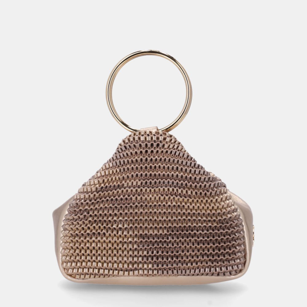 Bolsa Clutch Pequena Madras Ouro - 10006665 Ouro 6