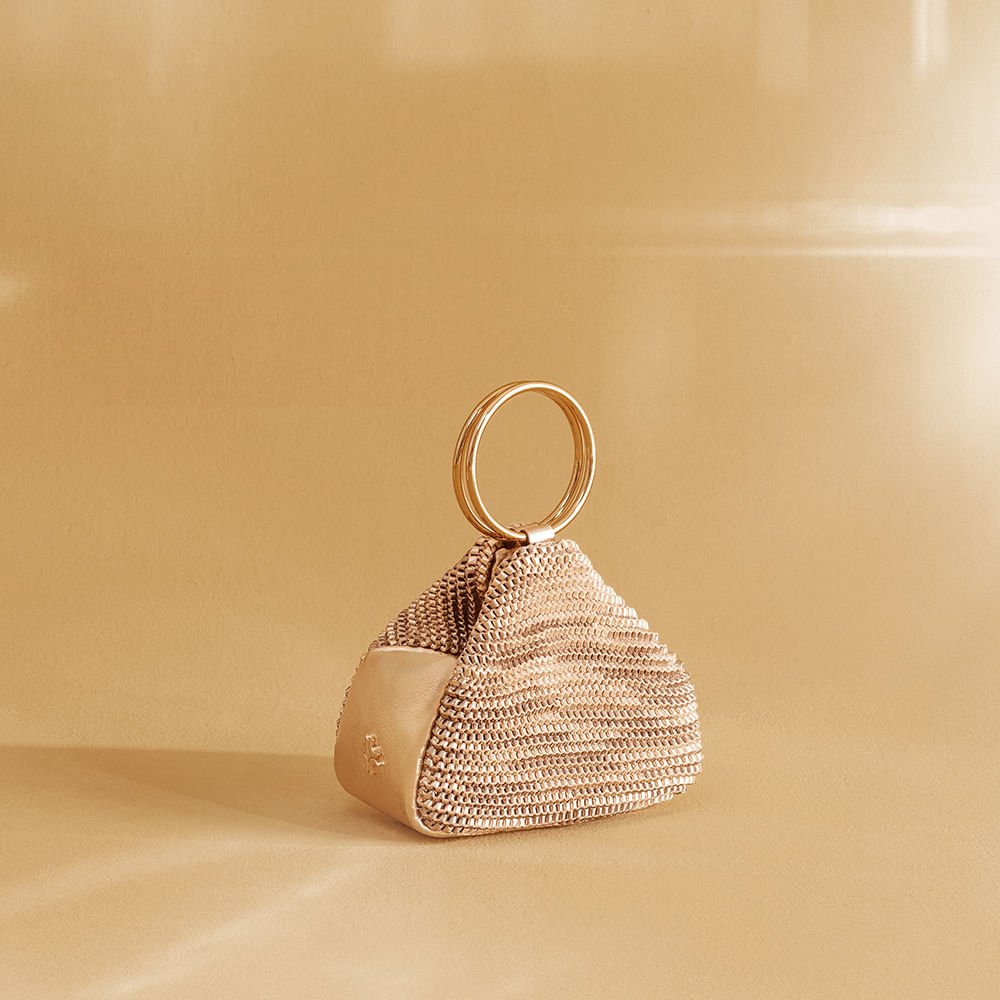 Bolsa Clutch Pequena Madras Ouro - 10006665 Ouro 3