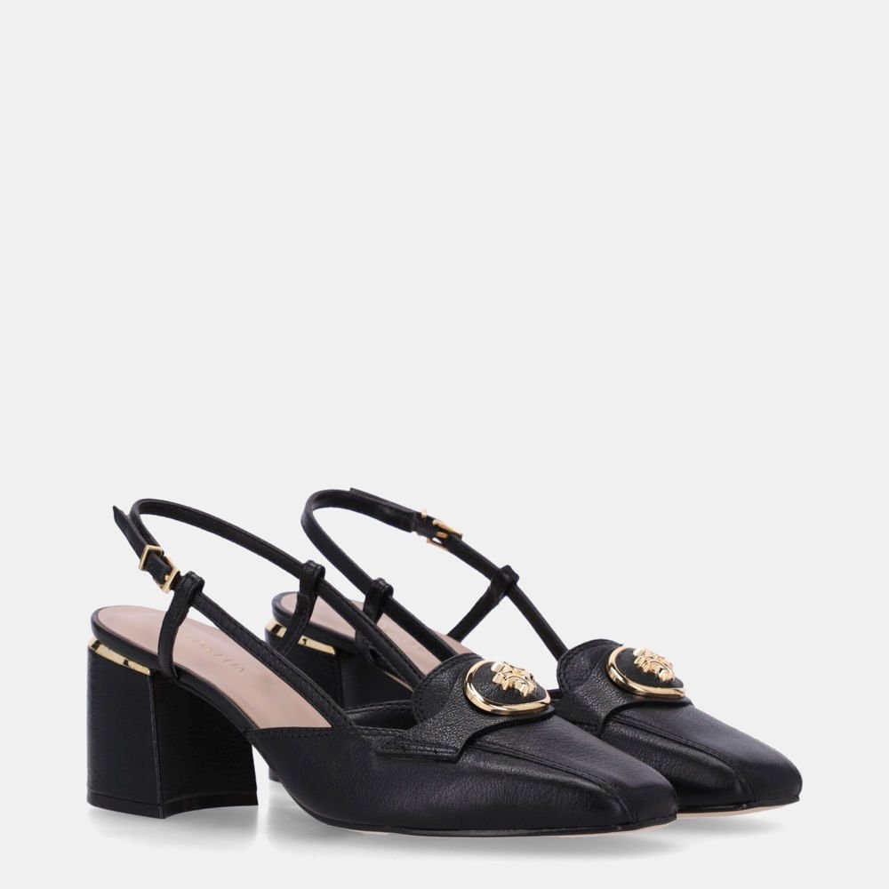 Slingback Atacama Preto - 60770002 Preto 2