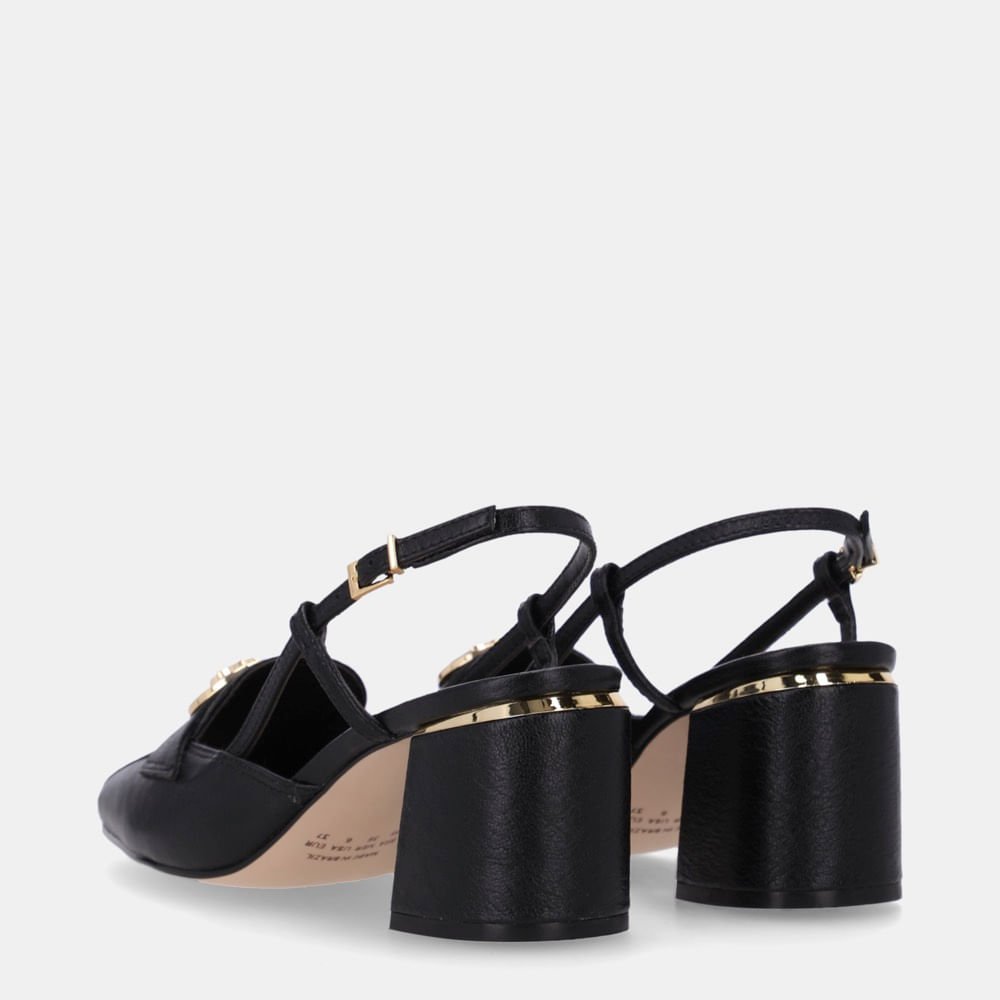 Slingback Atacama Preto - 60770002 Preto 3