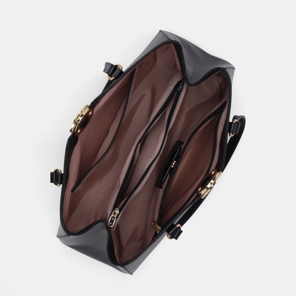 Bolsa Diana Shopping Grande Atacama Preto - 2000751 Preto 5