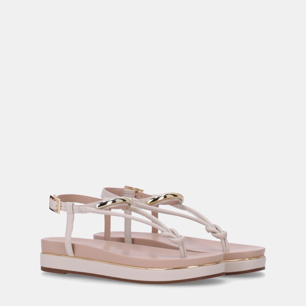 Sandália Flatform Saara Panna - 58890400 Panna 2