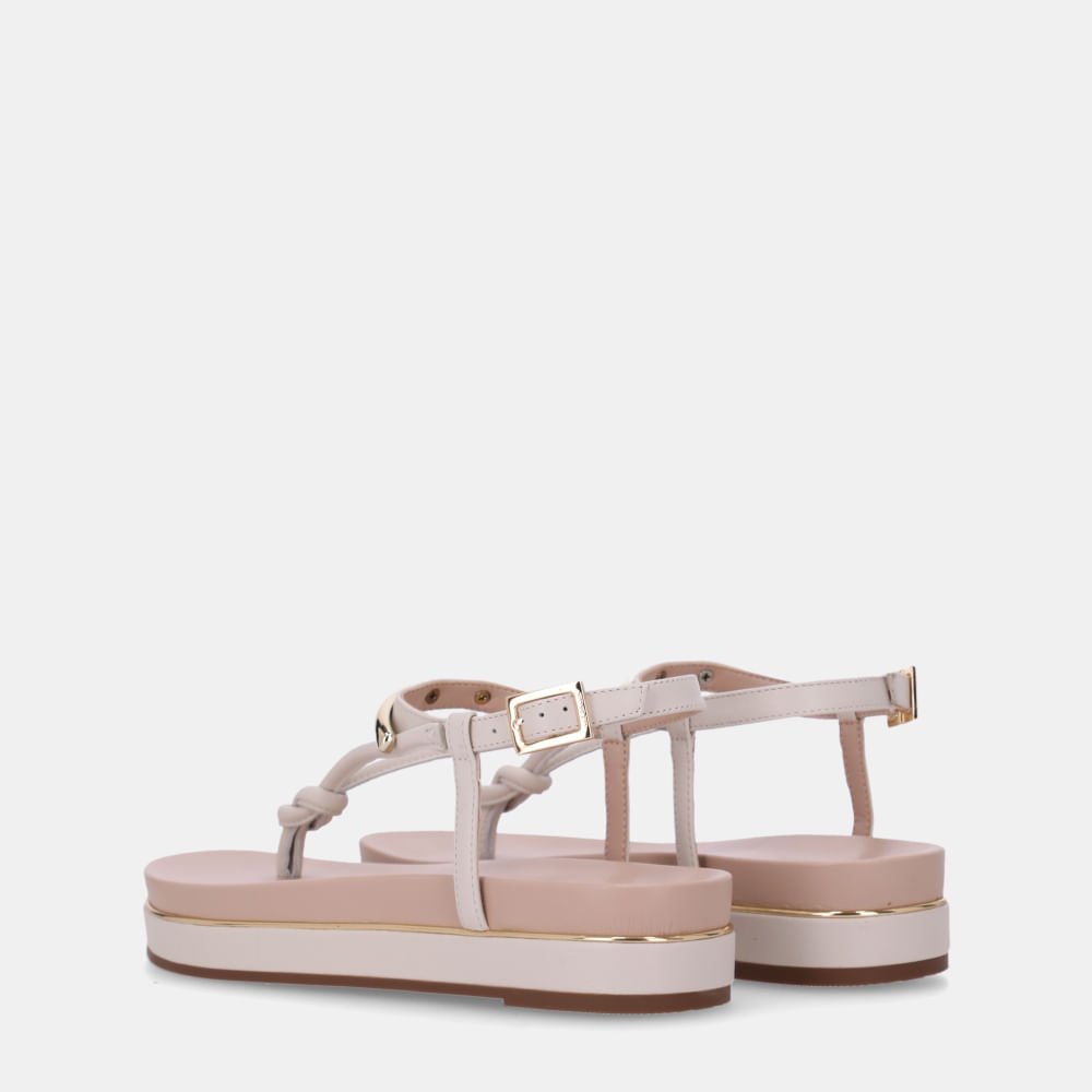 Sandália Flatform Saara Panna - 58890400 Panna 3