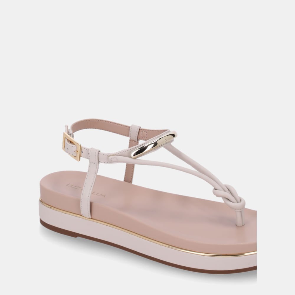 Sandália Flatform Saara Panna - 58890400 Panna 4